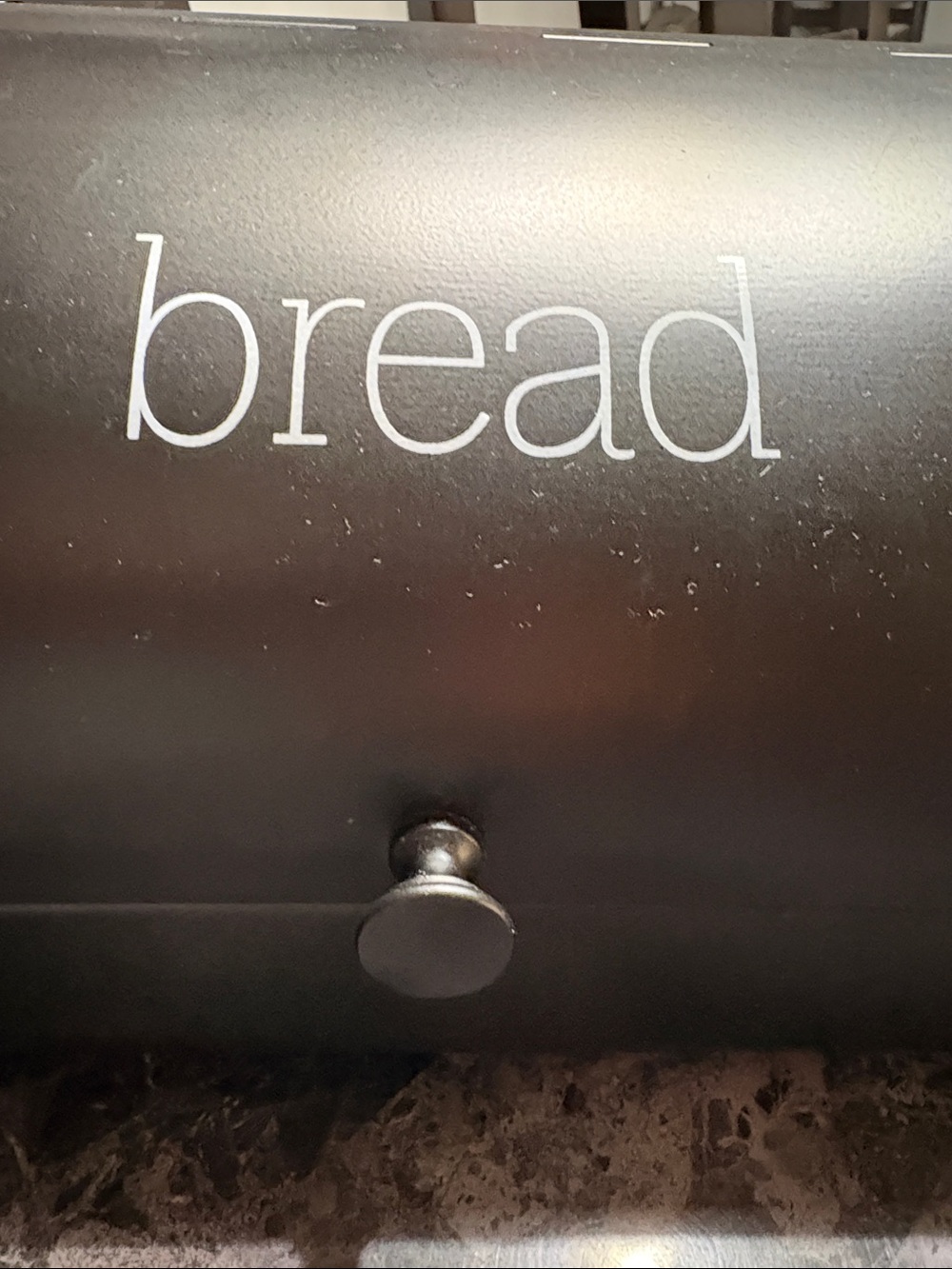 Modern Black 'bread' Bread Box - Picture 2 of 6